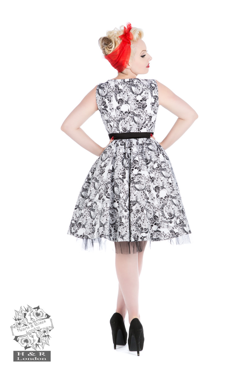 50s Rockabilly Skulls Dress